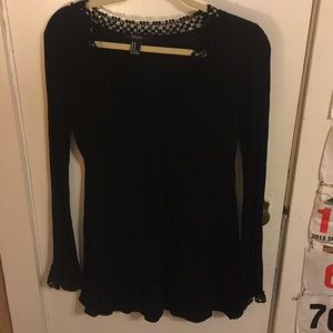 Long sleeve black dress